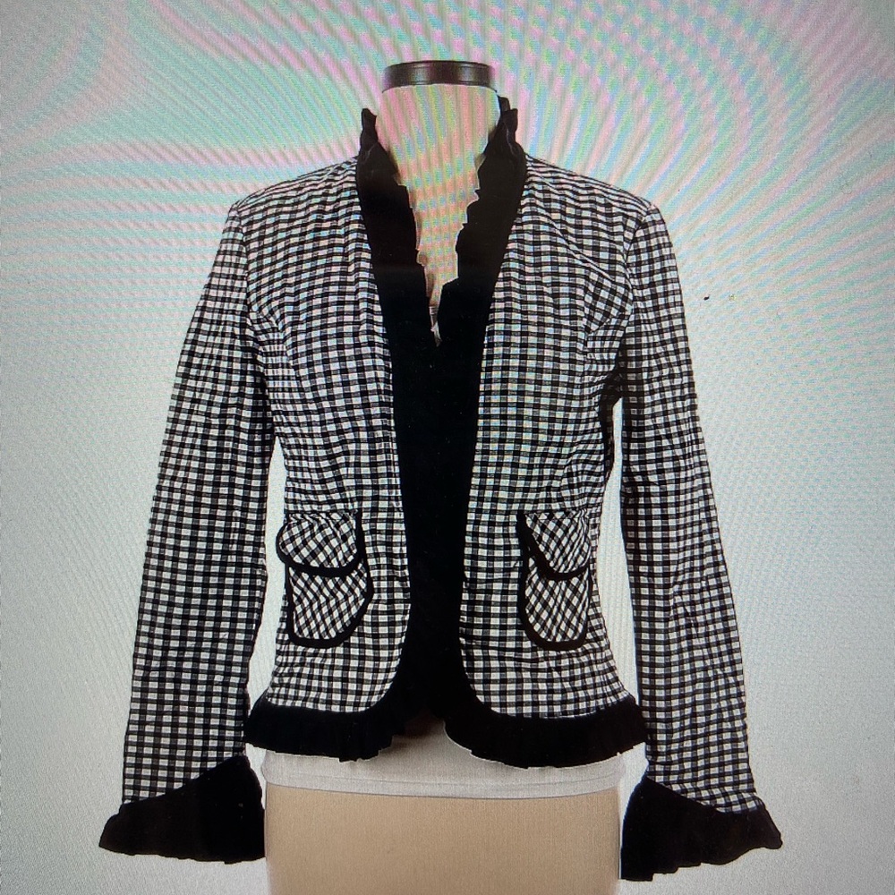 Joseph Ribkoff stretch ruffle jacket